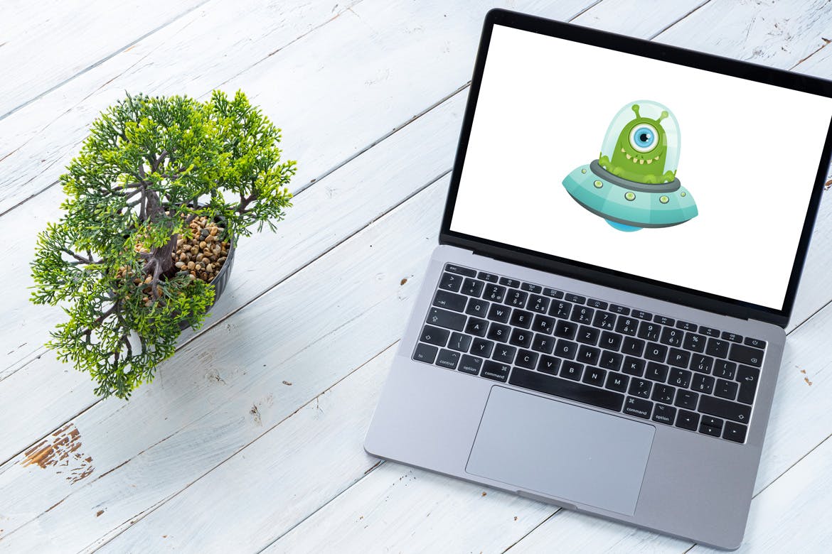 旧木桌上的Macbook&iPhone样机模板v1 Spojeeto Device Mock-ups vol.1插图(4)