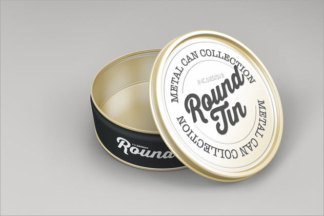 圆形金属锡罐包装样机Vol.3 Round Tin Can Packaging Mockups  Vol.3插图(9)