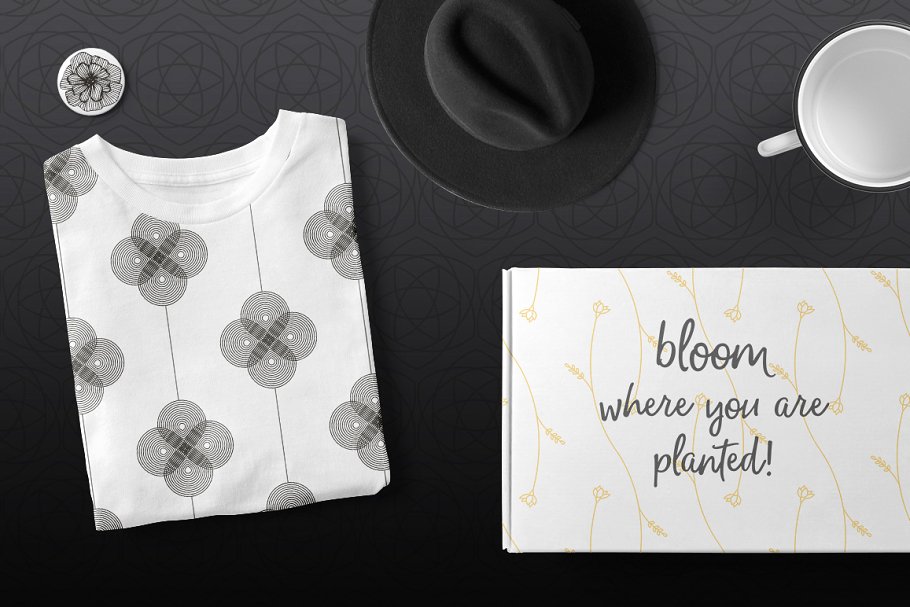 花卉图案矢量纹理 Florals – Pattern Collection插图(3)