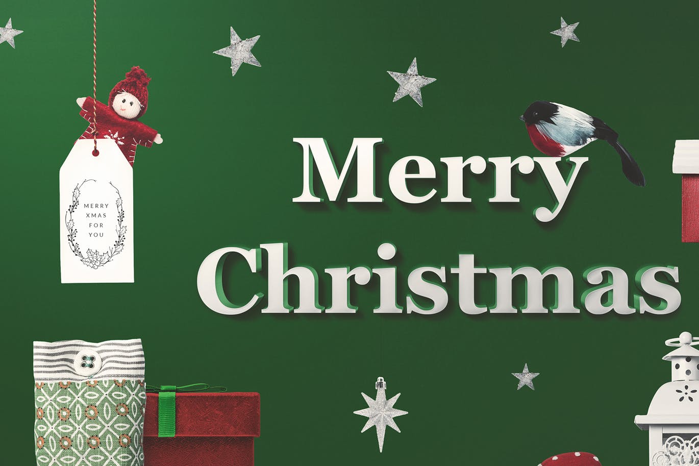 60+圣诞节主题手绘涂鸦花卉元素 Christmas Doodle Floral Elements插图(4)