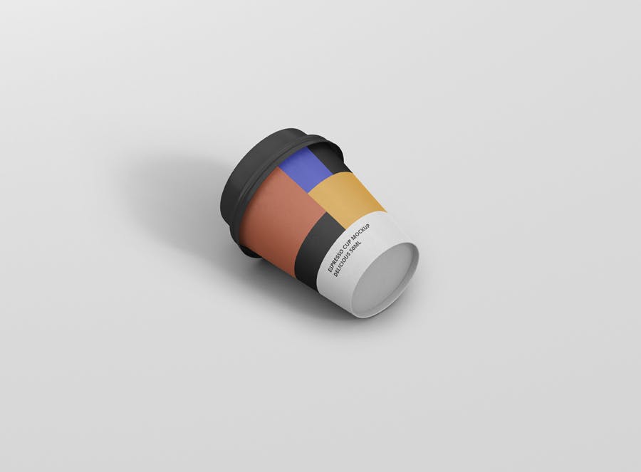 浓缩咖啡杯一次性纸杯素材库精选 Espresso Coffee Cup Mockup插图(8)