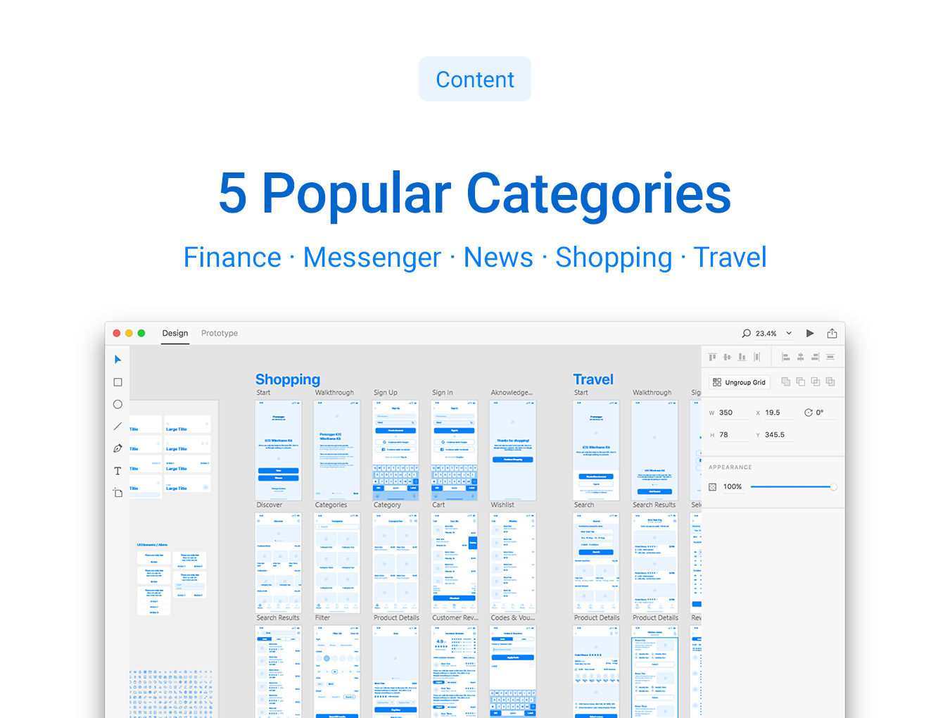 iOS线框图套装下载[XD]插图(3)
