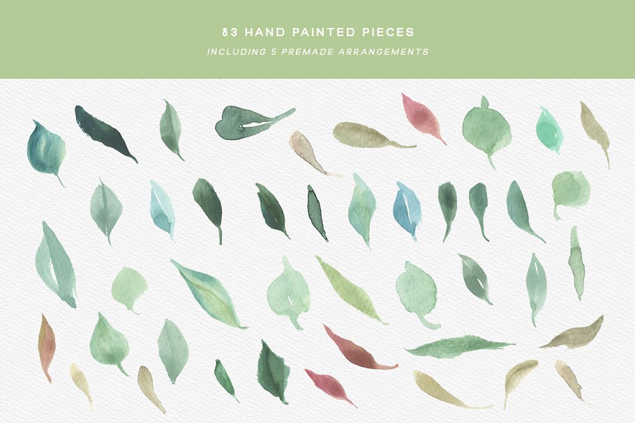 春天主题水彩剪贴画合集 Spring Watercolor Clipart Set插图(8)