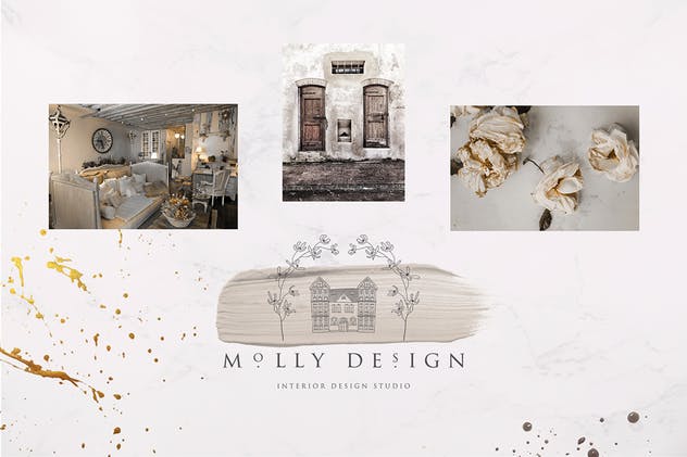 手绘花式单字字母和Logo设计素材收藏 Flowered Monogram & Logo Collection插图(9)