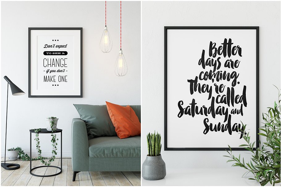 超级现代相框样机组合 Interior Frame Mockup Bundle Vol 3 [2.65GB]插图(6)