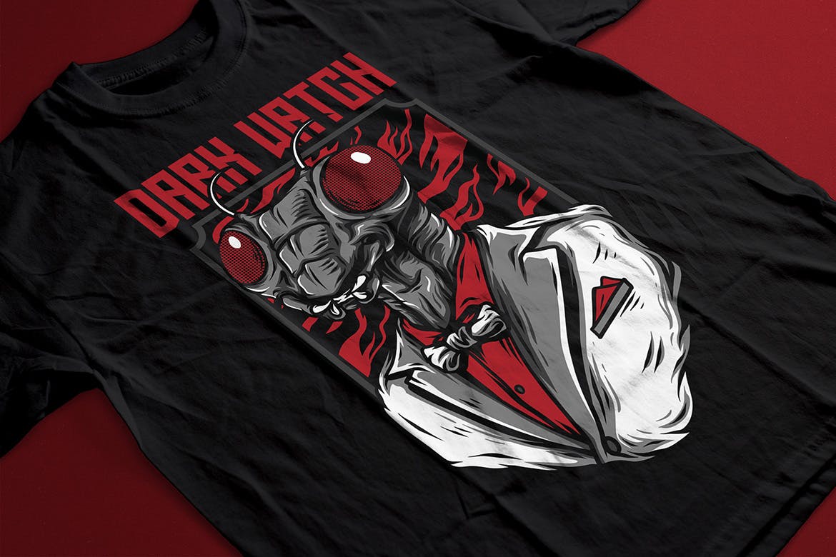 黑暗蚁人潮牌T恤印花图案素材库精选设计素材 Dark Watch插图(1)