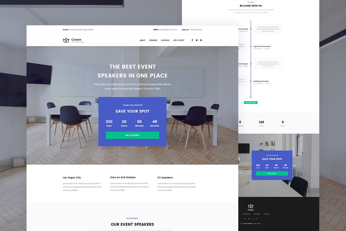 多用途网站设计模板UI套件大合集 Crown | Multi-Purpose PSD Template插图(6)