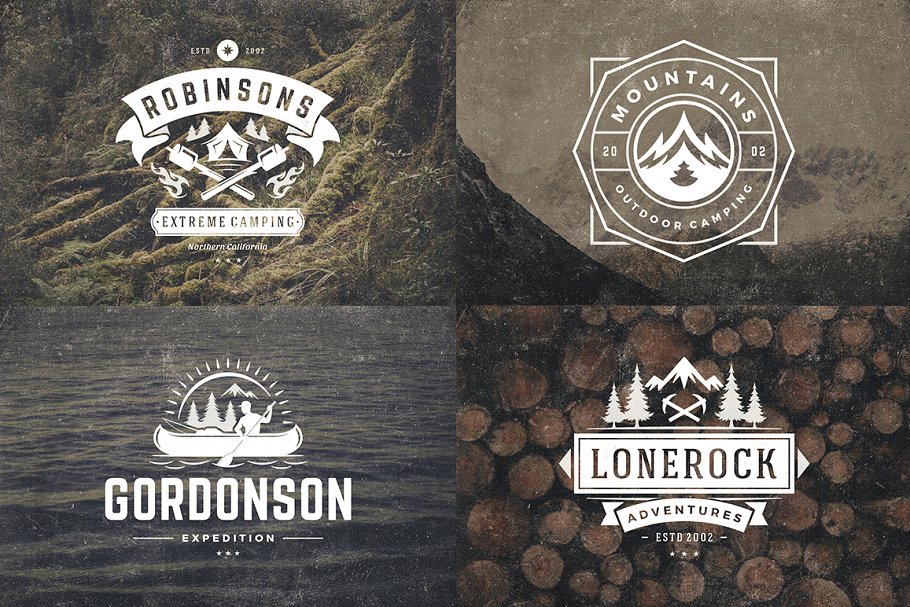 1000+复古风格Logo&徽章模板 1000 Logos and Badges Bundle插图(14)