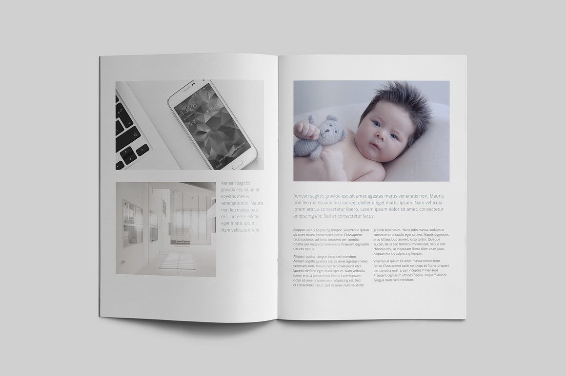 100页漂亮极简的商业化杂志模板下载[indd]插图(42)