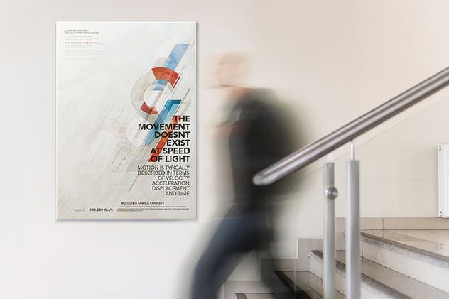 展厅画廊广告海报样机V.1 Gallery Poster Mockup v.1插图(5)