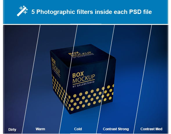 产品包装箱子外观设计多角度预览样机 Box MockUp插图(7)