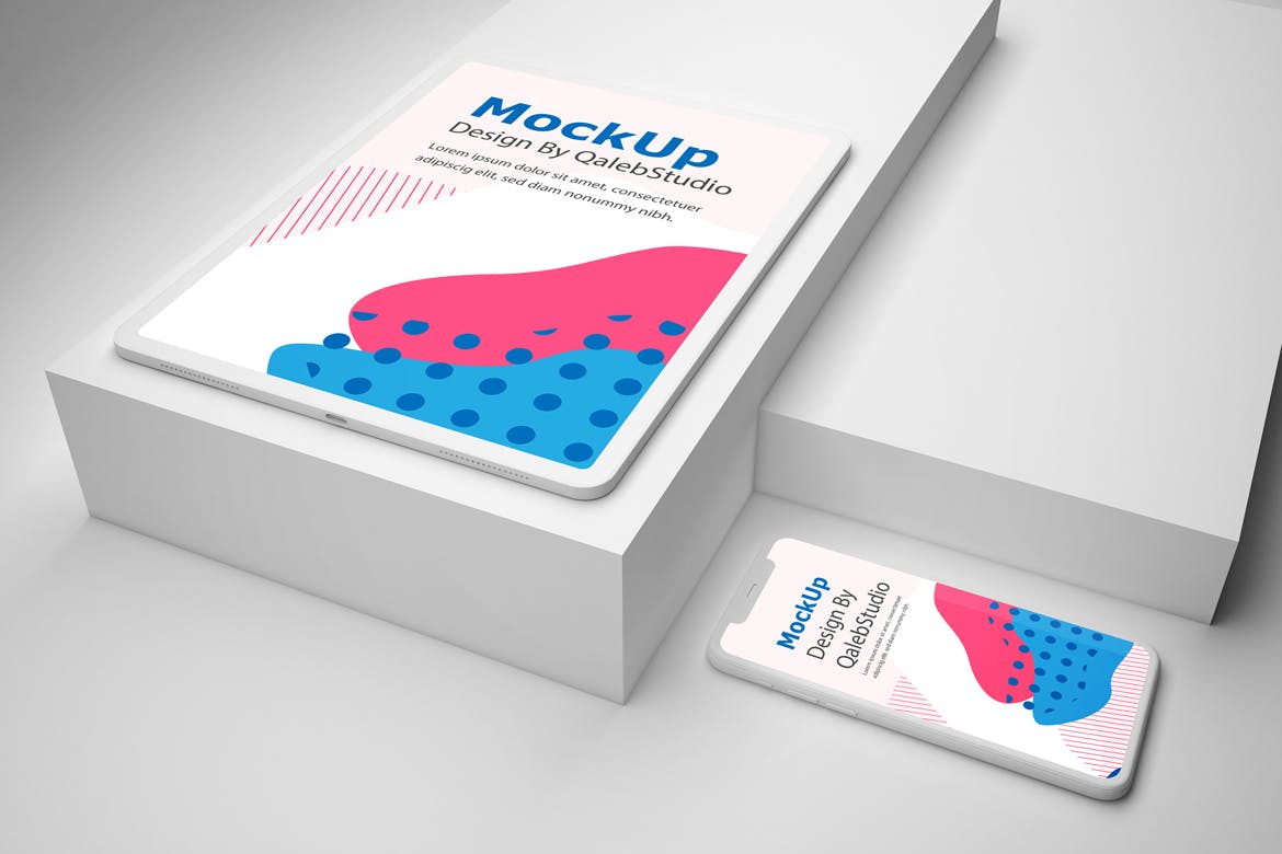 简约风格iPhone 11&iPad Pro屏幕界面预览素材库精选样机 Clean iPhone 11 & iPad Pro插图(5)