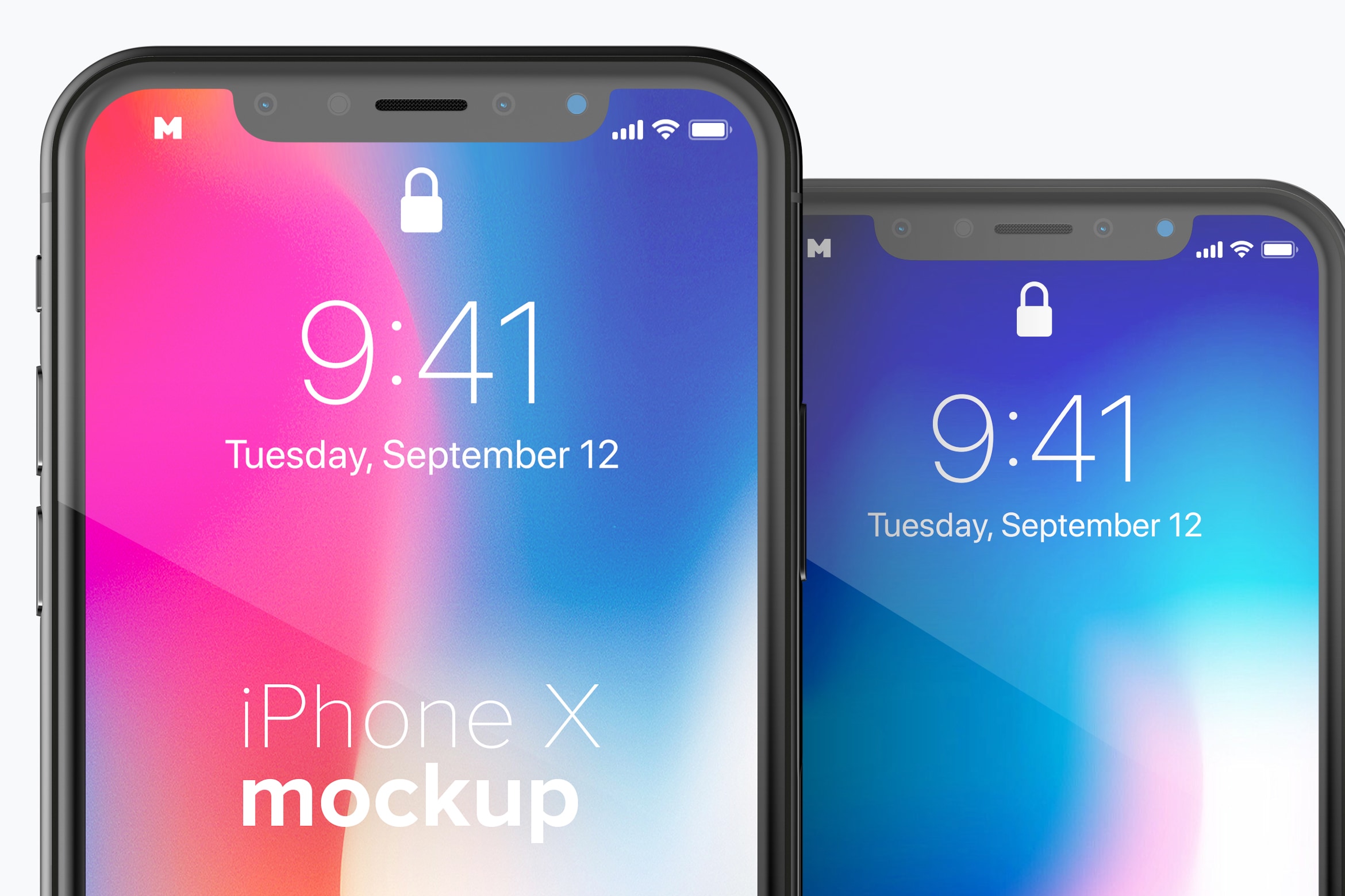 iPhone X手机APP应用UI设计效果图免费样机素材 Free iPhone X Mockup 03插图(1)