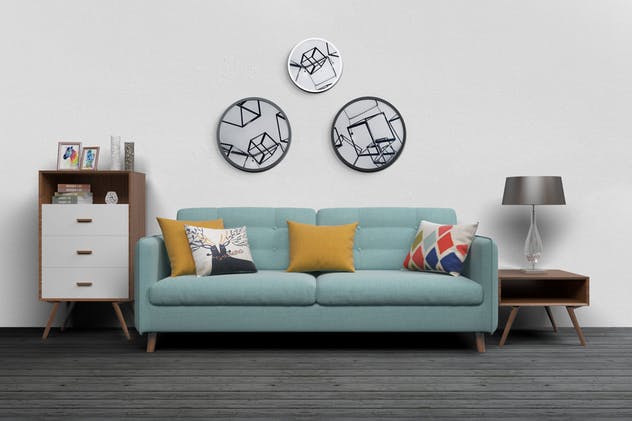 北欧简约风格装修设计场景样机 Mockup Interior Scene Creator – MK2插图(2)