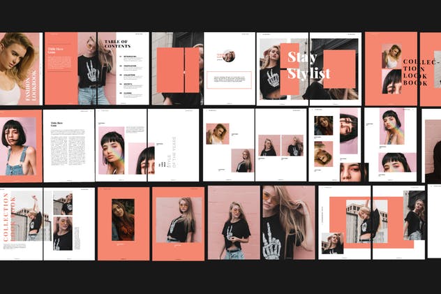 2019年时尚服饰新品产品手册画册模板 Coral Look book 2019插图(5)