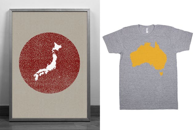 30+款地图图形矢量印章纹理 Country Stamps插图(7)