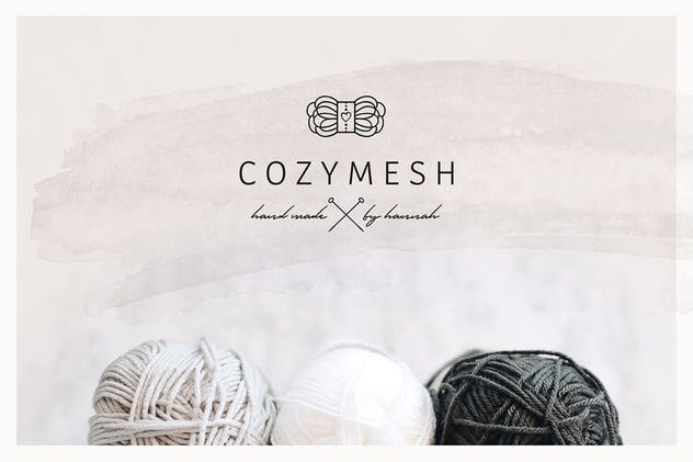 女性品牌VI视觉设计素材包[Logo模板/图标/水彩元素] So Female Branding Kit + Icons & Watercolours插图(4)