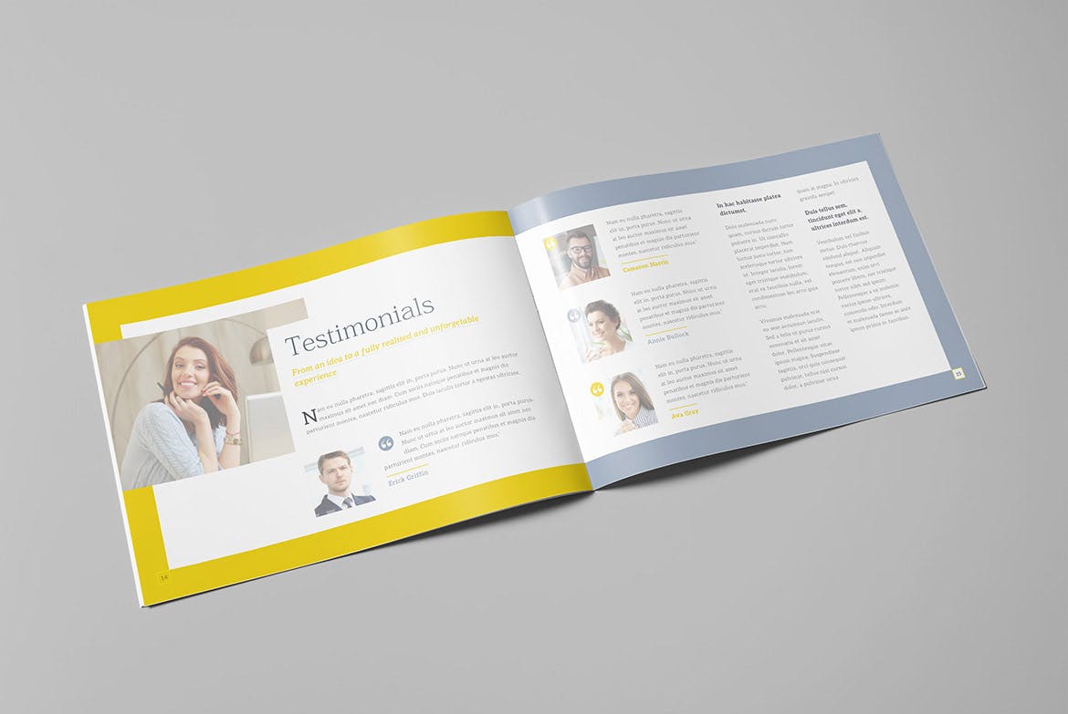 创意公司横版画册设计模板v2 The Creative Brochure – Landscape Vol.2插图(7)