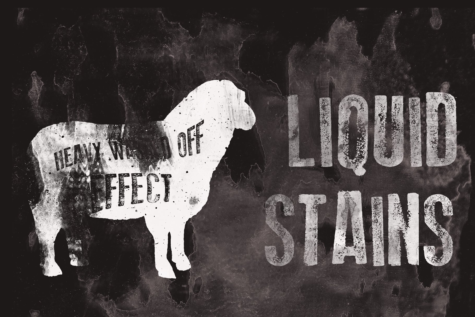 酷炫水洗液体背景纹理 Liquid and washed textures插图(3)