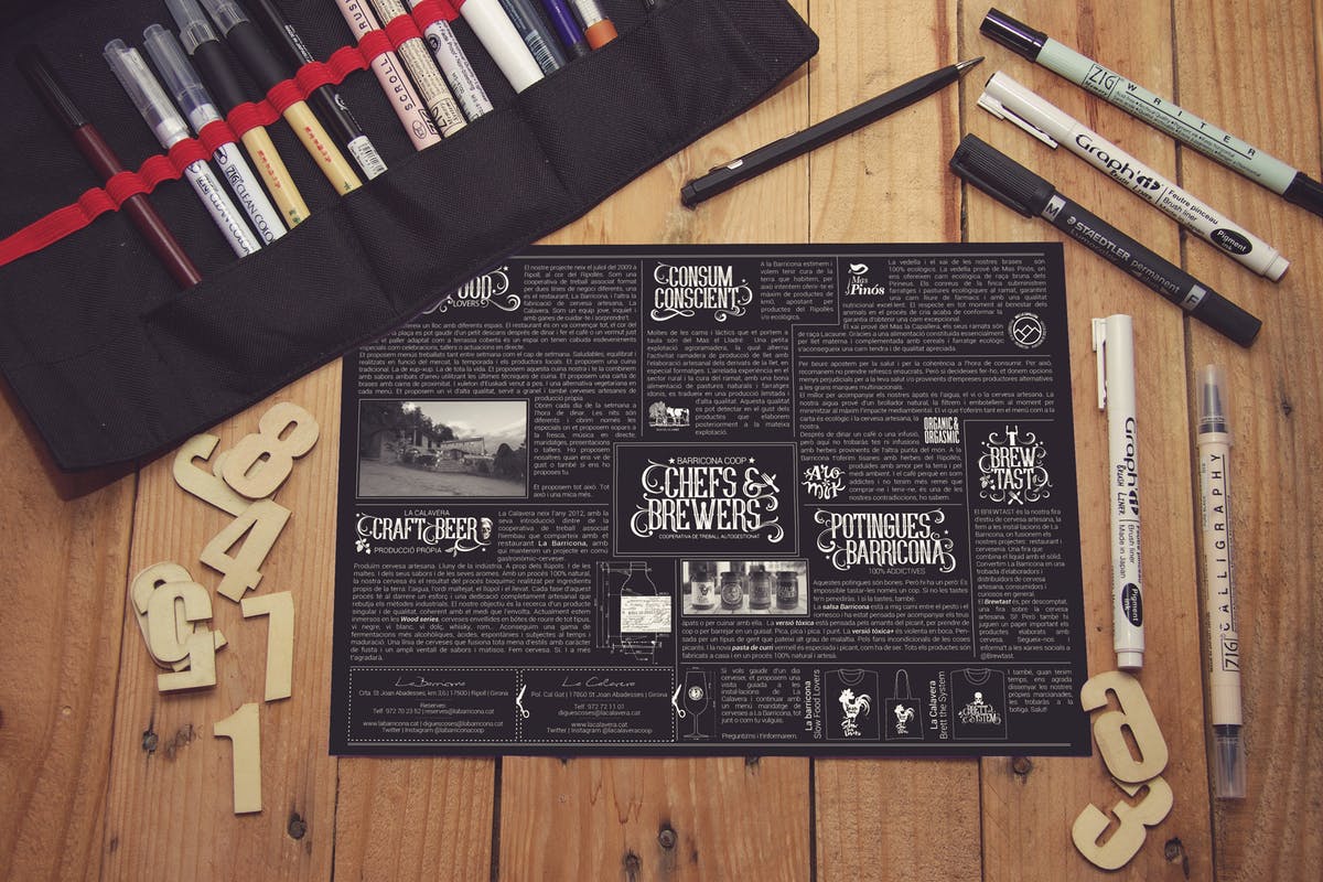 工作室桌面场景手绘创作作品展示样机素材库精选模板 Designing Sketch & Numbers插图