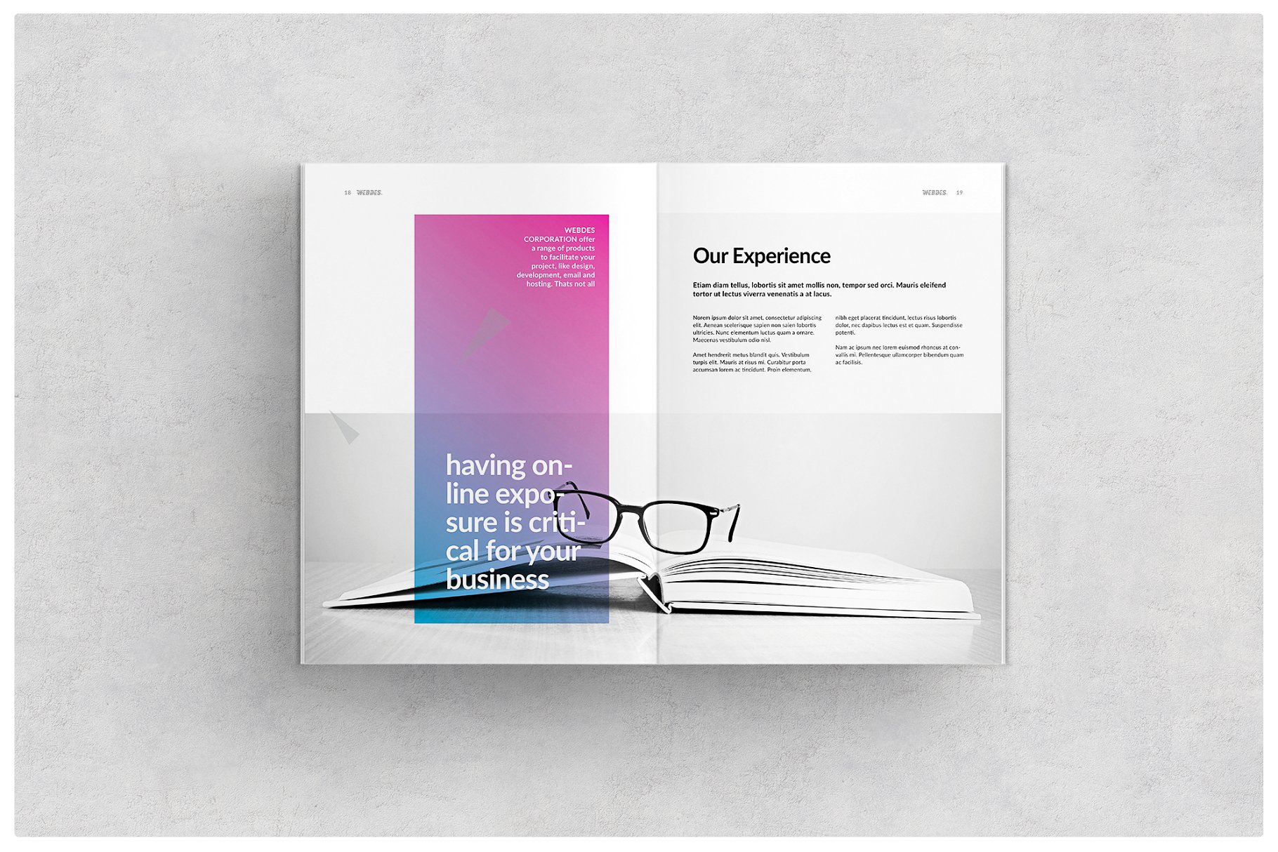 科技公司企业画册模板 Web Design Brochure插图(6)