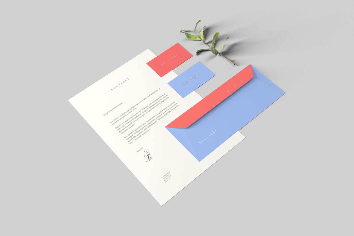 创意办公用品套件品牌VI设计预览样机 Branding Stationery Mockups插图(3)