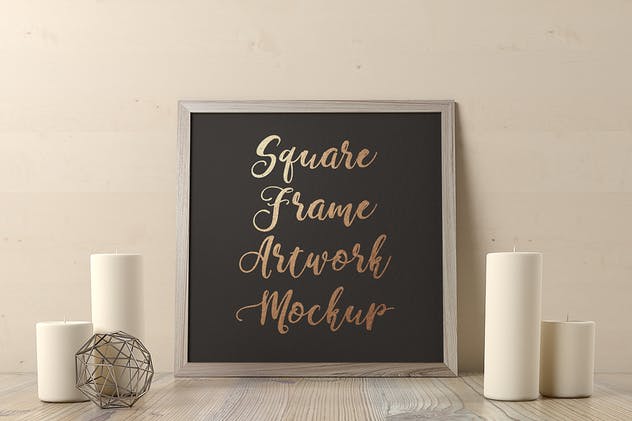 艺术作品画框展示样机合集 Frame Artwork Mockup – Light Interior Set插图(3)