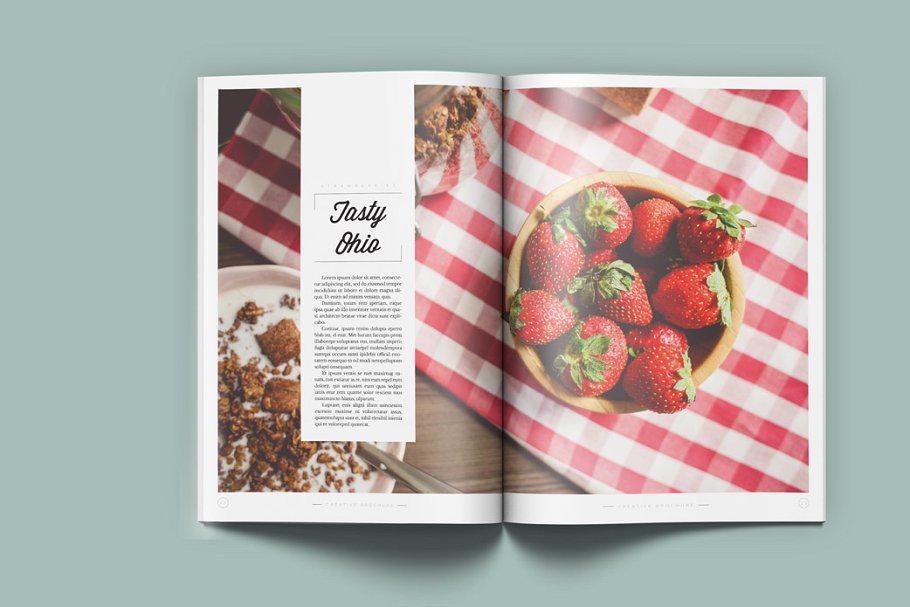 创意黑白旅行杂志画册模板 Creative Black &White Brochure插图(4)