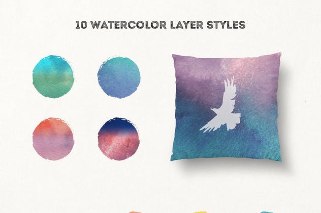 手绘装饰设计元素工具包[手绘图案+水彩样式+图形] The Hip Decorative Toolkit插图(7)