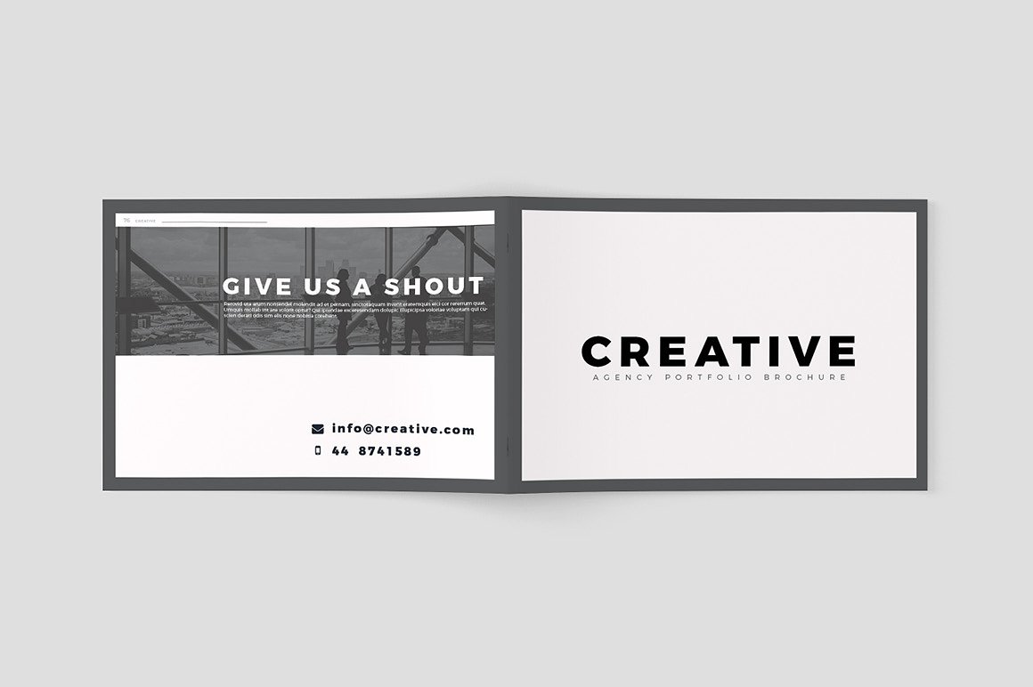 创意极简的黑白色调杂志手册模板下载[indd]插图(37)