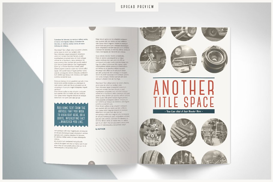 复古设计风格杂志模板 RETRO | Magazine插图(7)