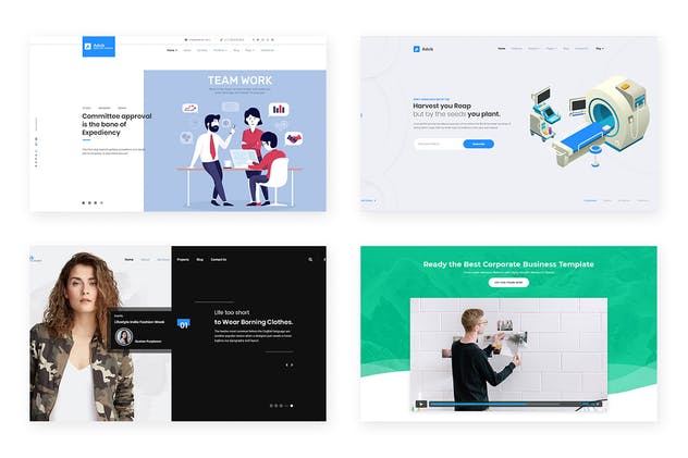 20套超级巨无霸Header网站UI模板 20 Hero Headers for Web UI Kit插图(4)