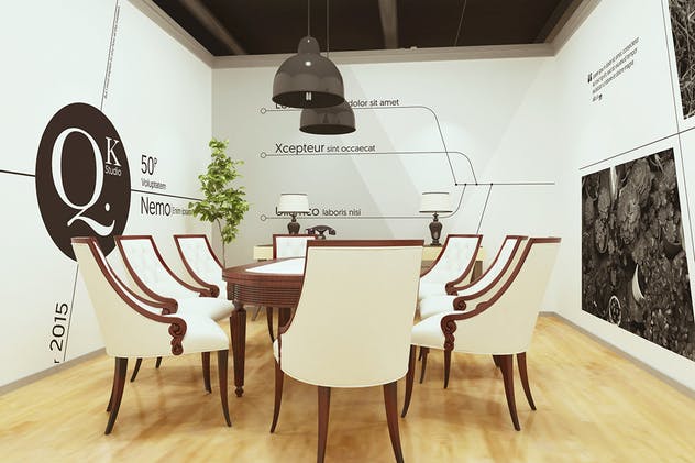 复古高档办公室品牌场景样机 Vintage Office Branding Mockups插图(7)