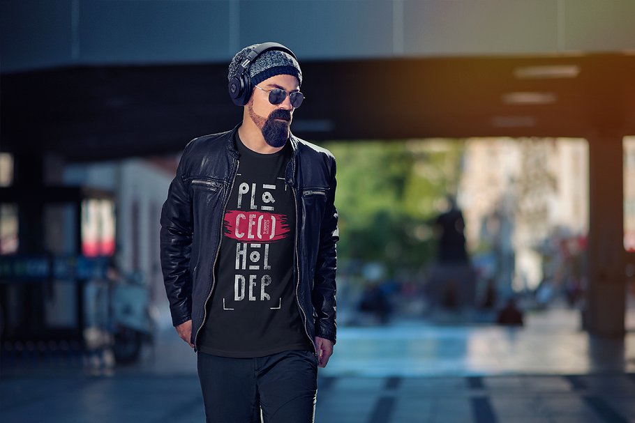 欧美模特T恤上身效果样机模板 T-Shirt Mock-Up Vol.4插图(10)