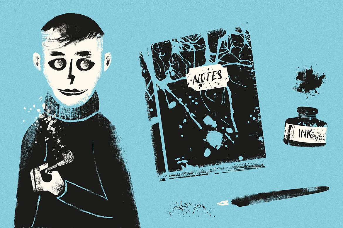 插画师必备的400+手绘纹理元素素材 Small Wonders – 400 Texture Elements插图(2)