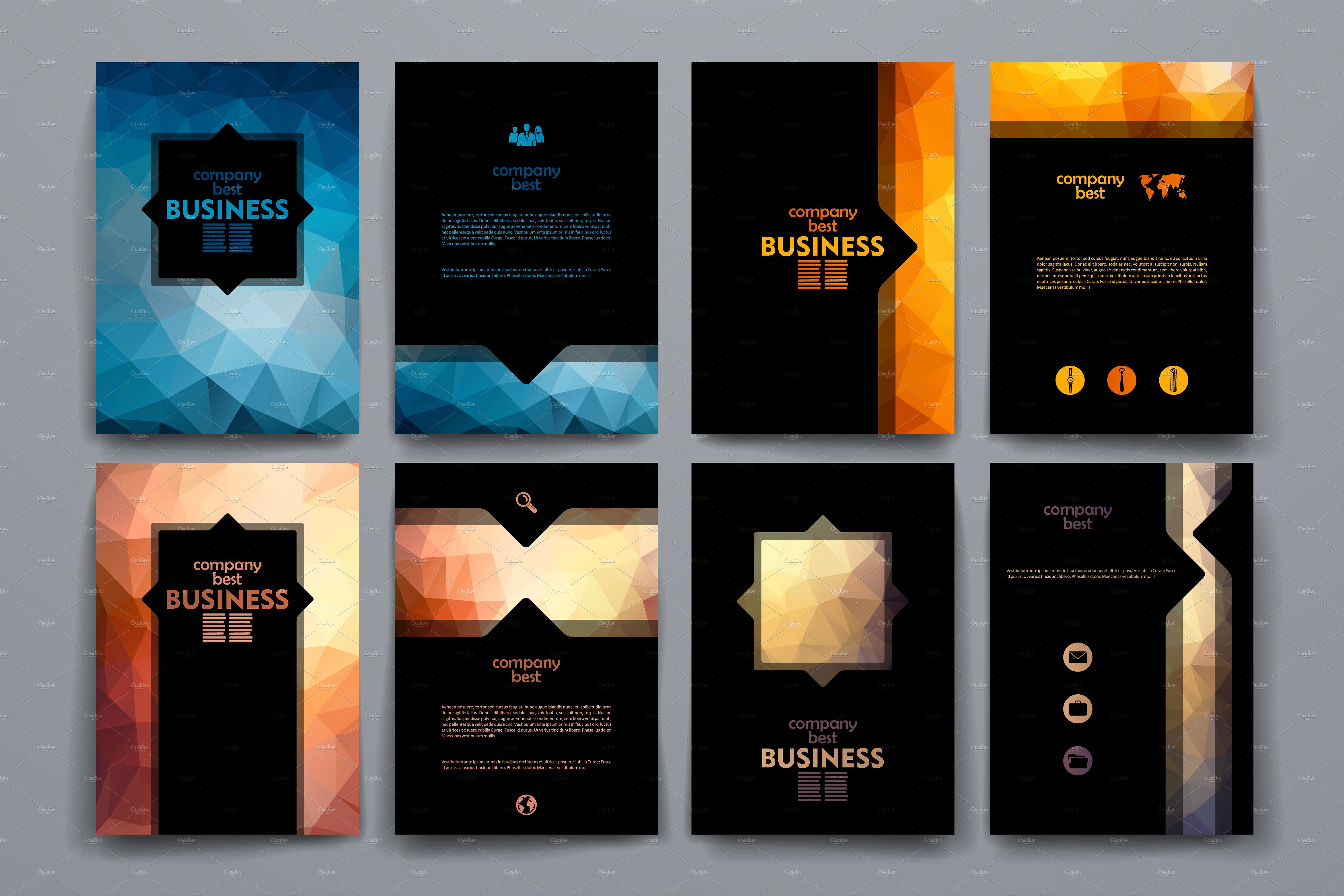 商业商务用途画册模板 Business brochures插图