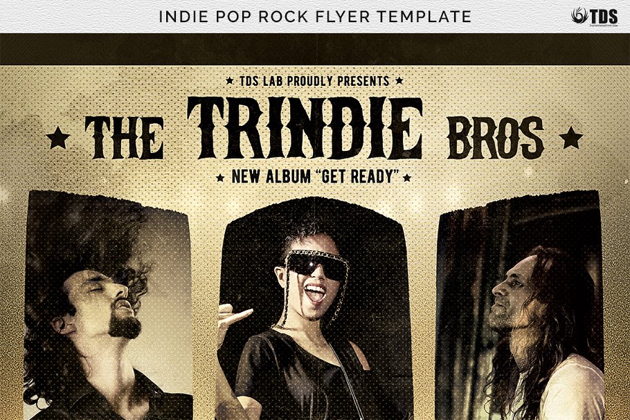 独立流行摇滚音乐节活动传单PSD模板 Indie Pop Rock Flyer PSD插图(6)