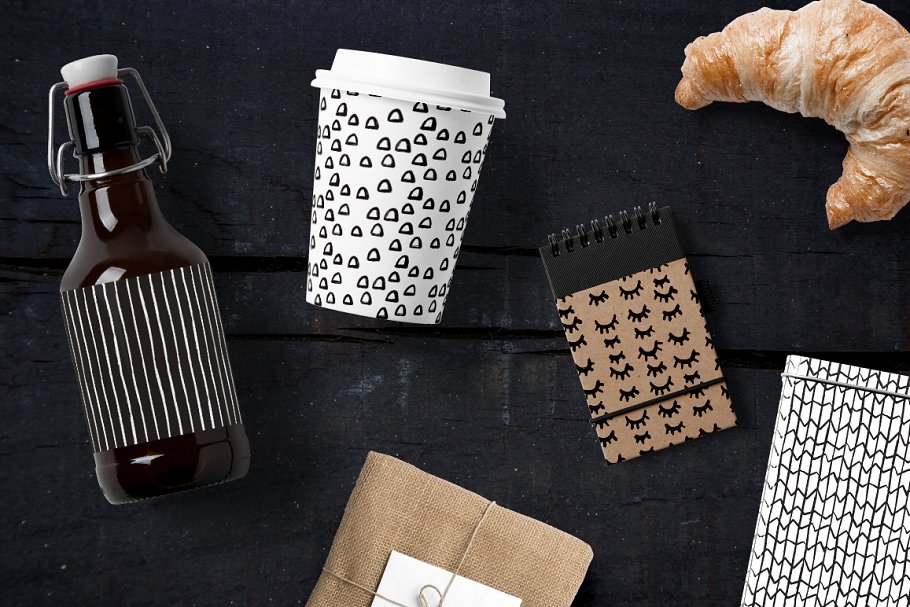 大胆极简主义纹理图案 Bold Minimalist Pattern Collection插图(1)