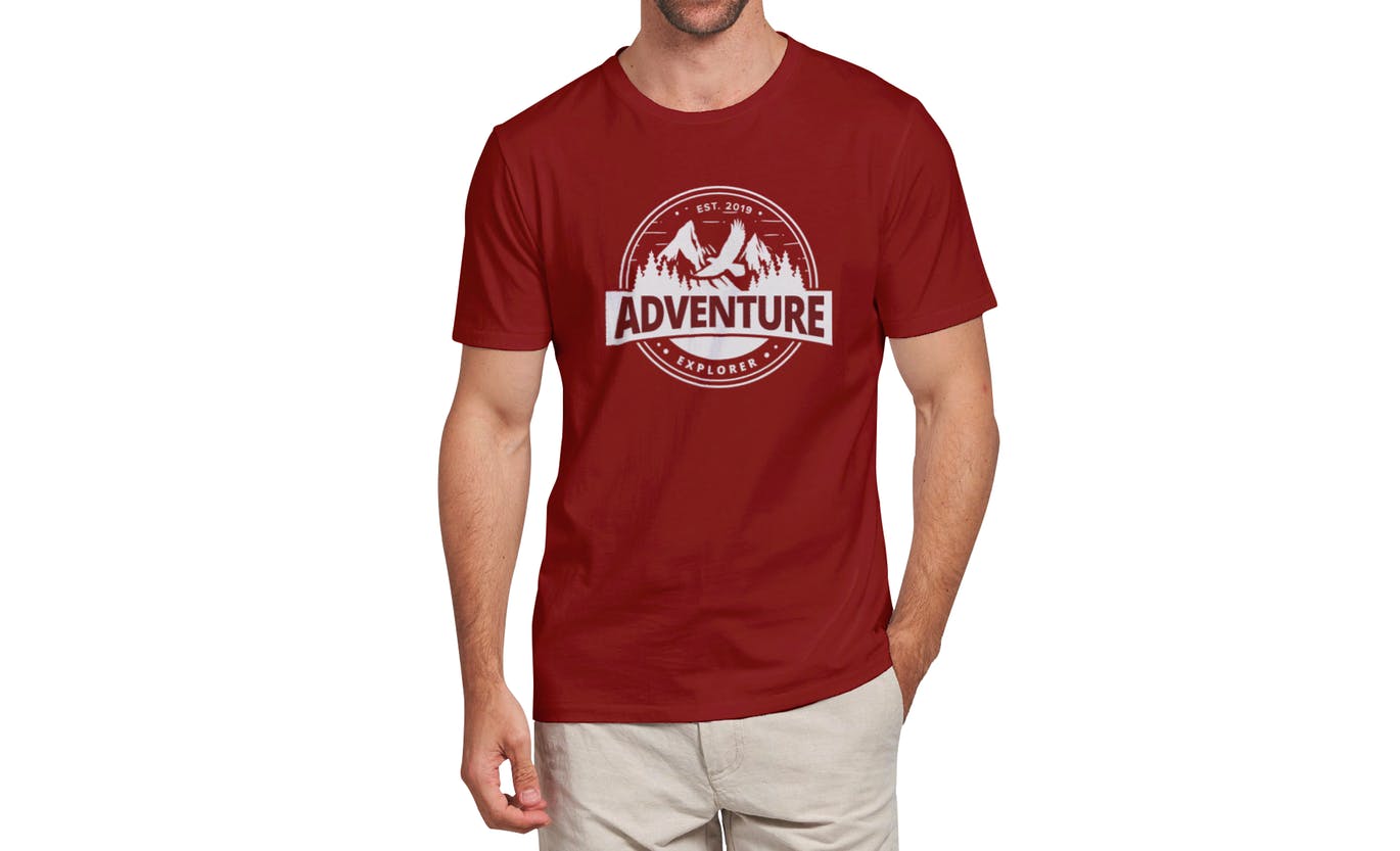 男士T恤设计模特上身正反面效果图样机模板v3 T-shirt Mockup 3.0插图(11)