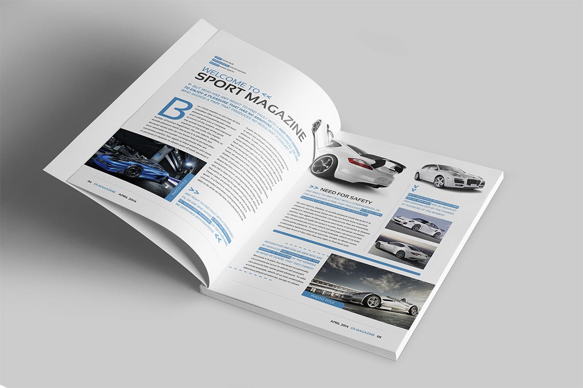 极限运动/体育赛事杂志设计模板 Magazine Template插图(2)