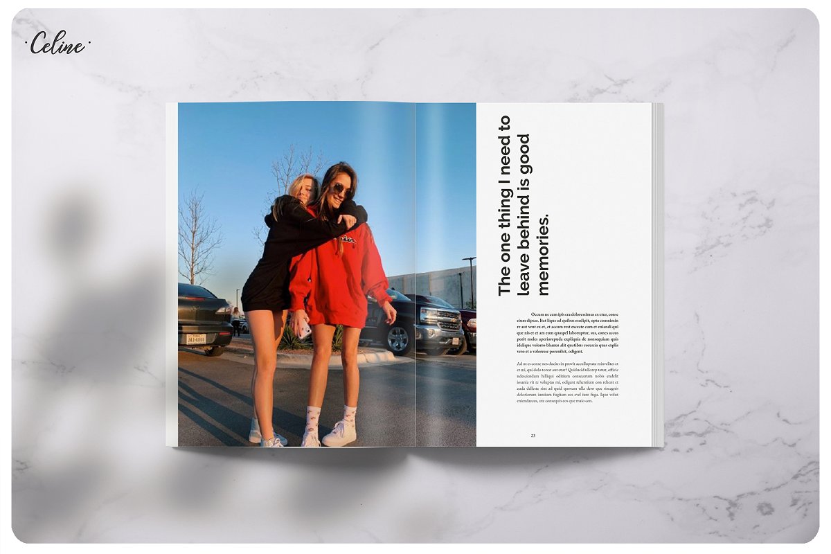 时尚简约PIXEL回忆图册杂志设计模板插图(7)