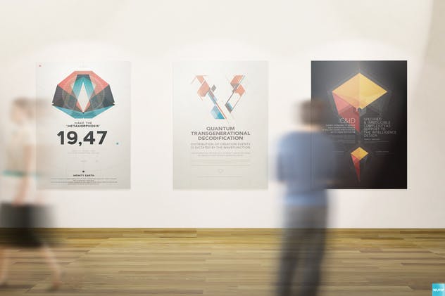 橱窗海报＆艺术墙画框样机 Poster and Art Wall Mockups插图(3)