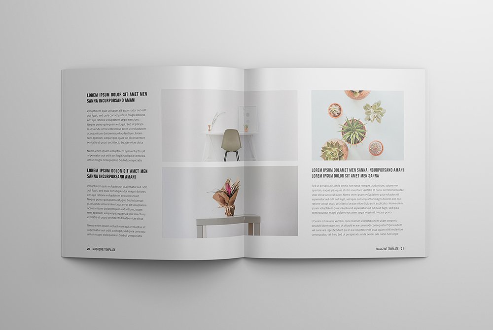 美丽的多用途简约杂志画册模板indd插图(8)