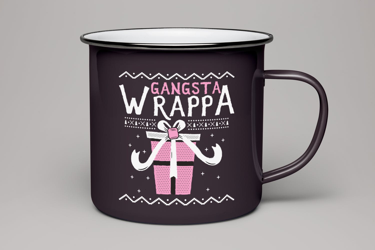 圣诞主题T恤印花手绘设计素材 Christmas Sweater T-Shirt Design. Xmas Ugly Party插图(4)