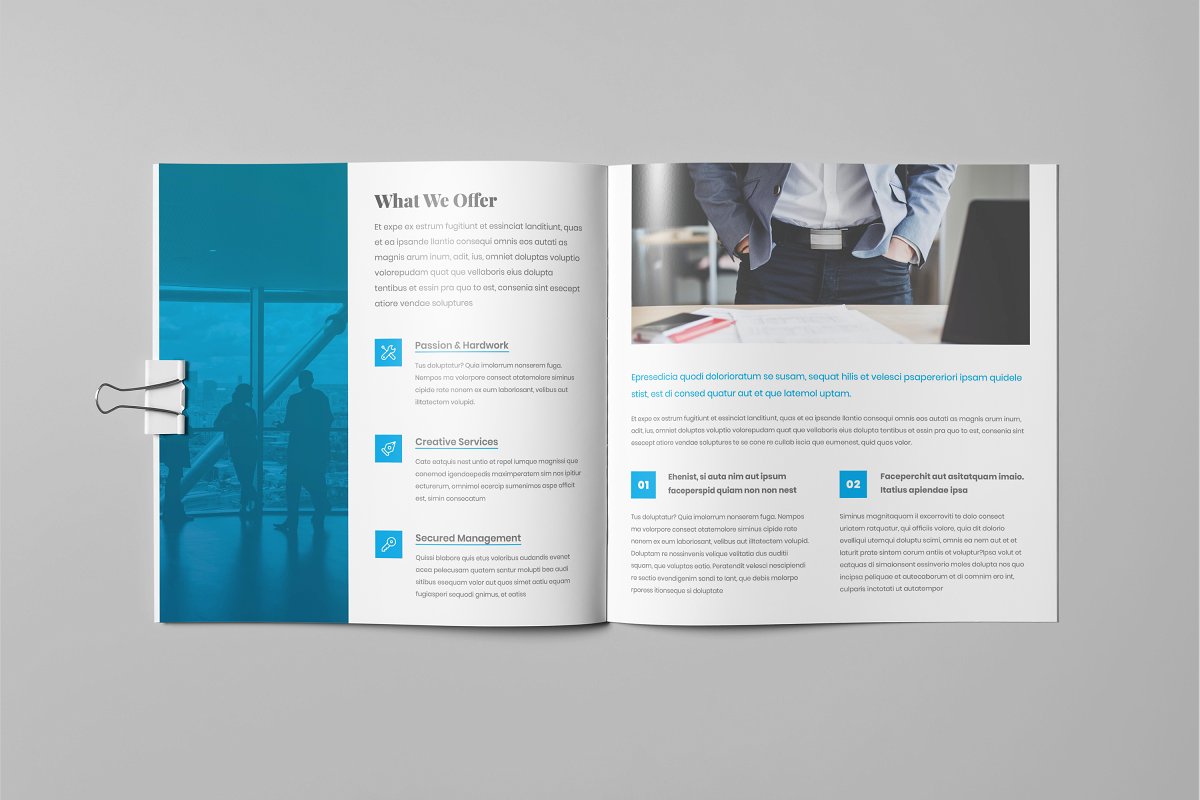 企业简约高效宣传册设计模板插图(5)