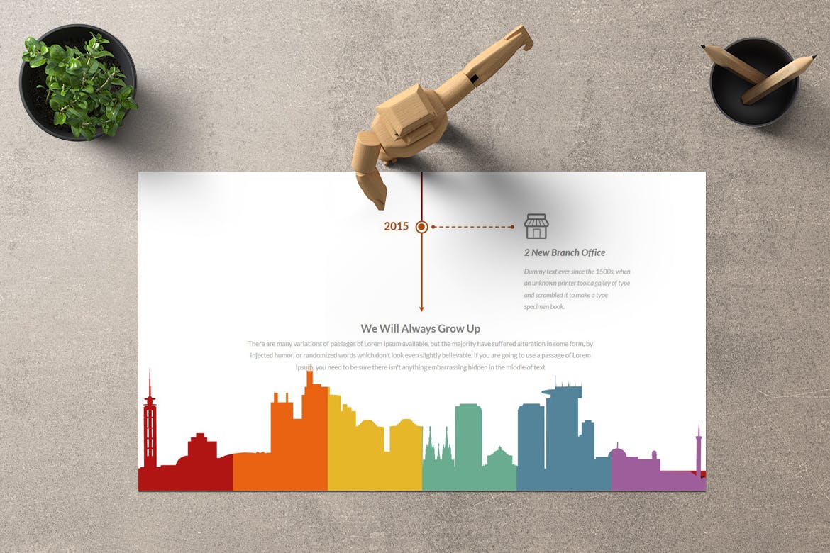 企业发展历史公司简介素材库精选PPT模板 Ketansalak Powerpoint插图(4)