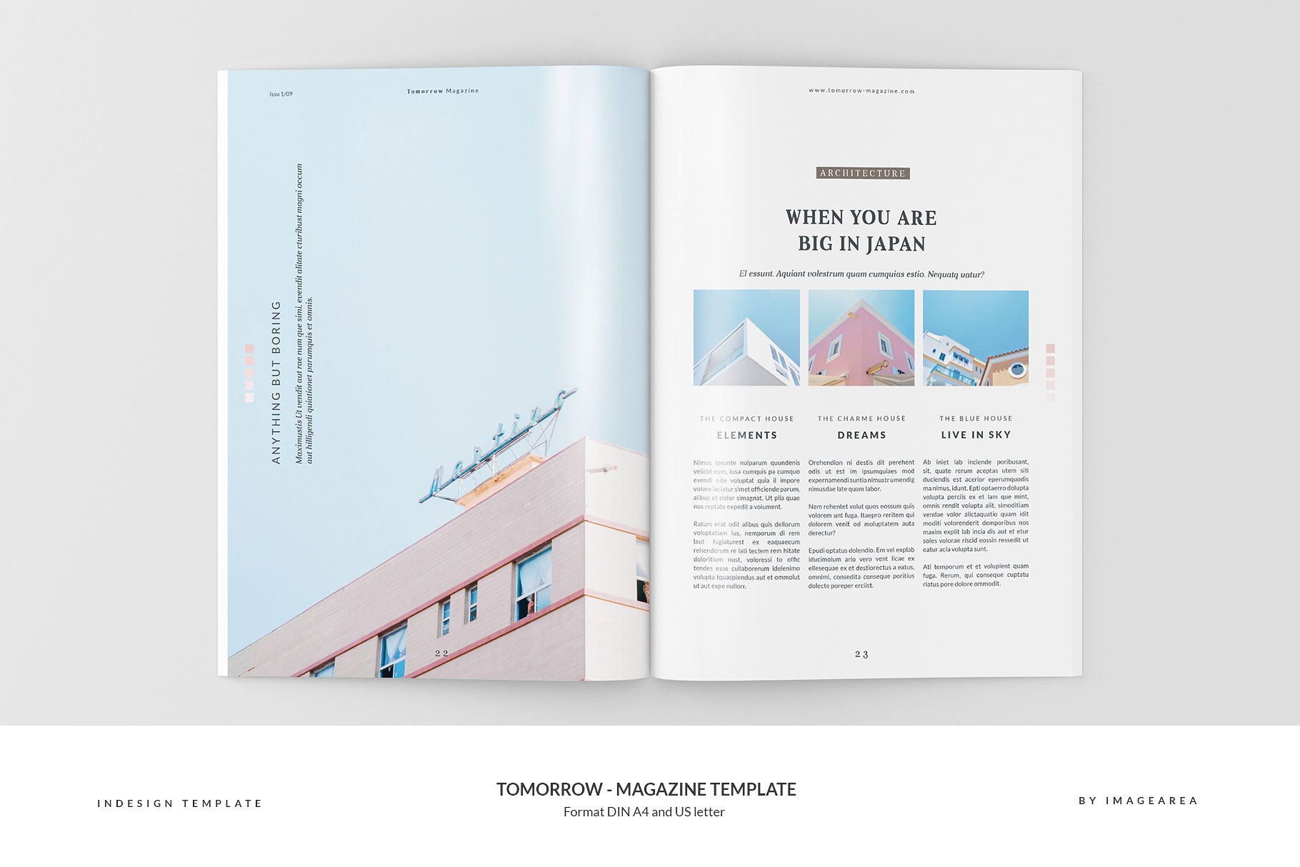 图文并茂排版优秀的专业杂志模板 Tomorrow – Magazine Template插图(12)