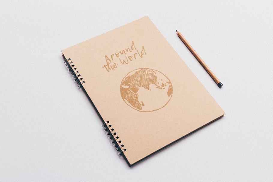 地球七大洲四大洋素描图形 Sketches of the globe插图(3)