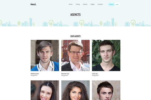 房地产物业管理机构网站设计模板 RealEstate Property Management Agency Web Template插图(7)