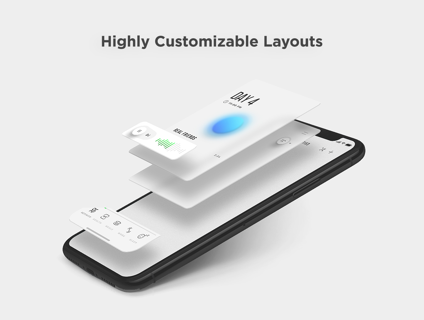 素材库下午茶：一款充满活力的运动健身APP应用程序UI套件插图(7)